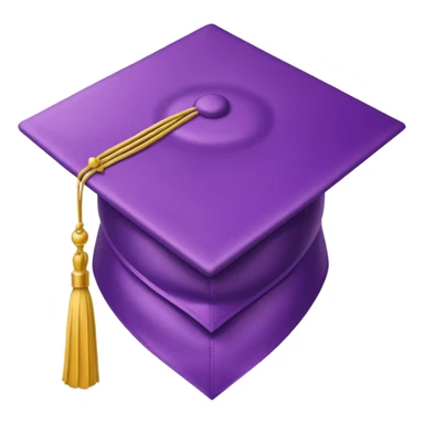 lilac standard graduation cap sticker