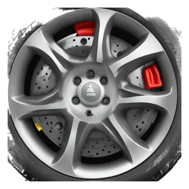 New Tyre and wheels  sticker