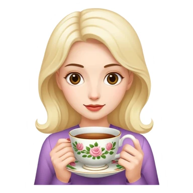 👩🏻🍵 sticker