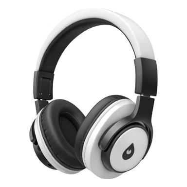 Headphones brown or white sticker