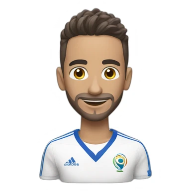 Zidan caresse la coupe du monde sticker