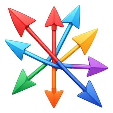 mach mir etwas das darstellt das man sein ganzes leben umkrempelt mit pfeilen sticker