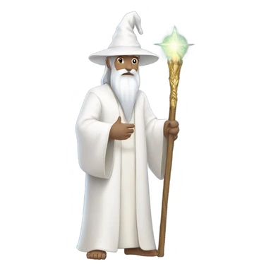 White wizard guy sticker