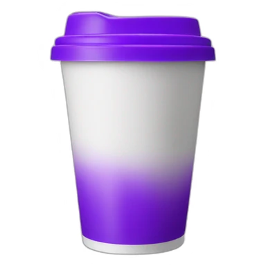 White styrofoam Cup with purple liquid in it sticker