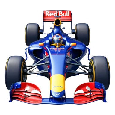 Um carro de fórmula 1 da rede Bull de 2010 de frente  sticker