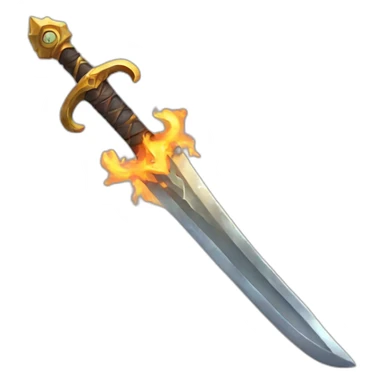burn sword sticker