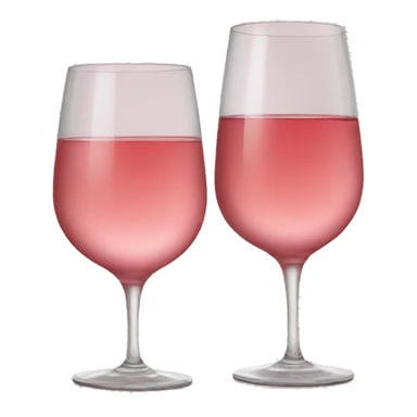 Rose wine glasses  sticker