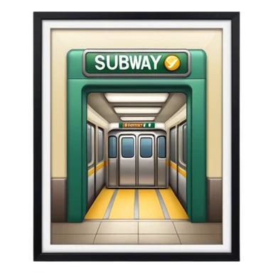 subway entrance sticker