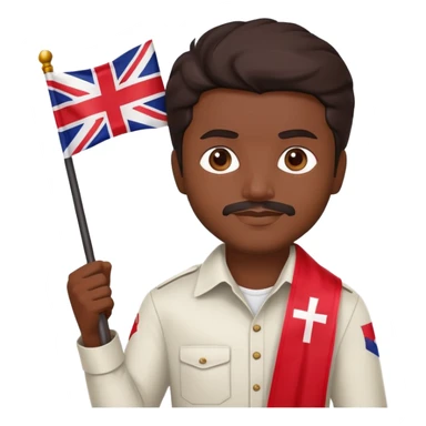 Thalapathy with TVK flag sticker