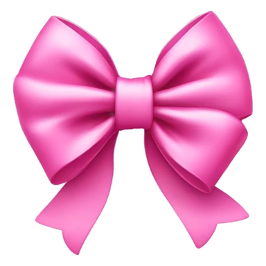 pink bow with thin ribbon sticker