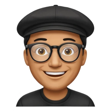 Dad joke dad with black cap sticker