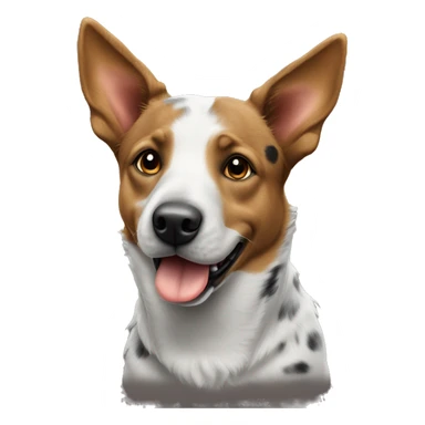 Cattle dog sitting  sticker