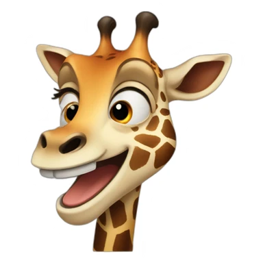 JIRAFA RIENDO sticker