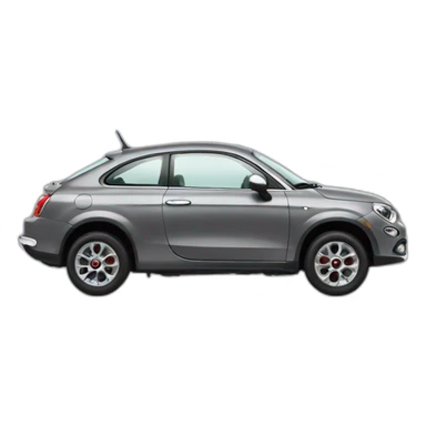 gray fiat fastback modern suv sticker