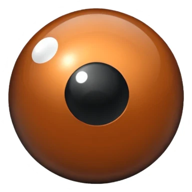 bronze opaque 8 ball sticker