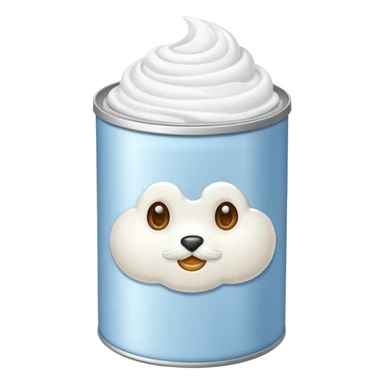 shaving foam sticker