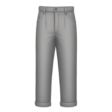basic blank grey folded trousers sticker