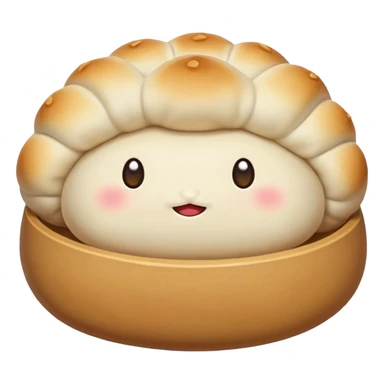 dumpling bun (no face) sticker