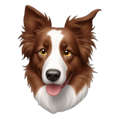 red merle border collie sticker
