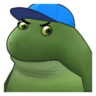 realistic fat boy parody sticker