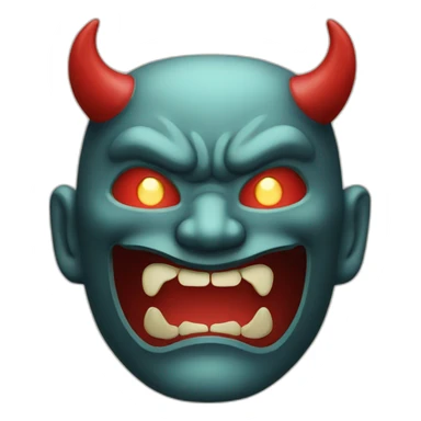 Japanese DEVIL Mask sticker
