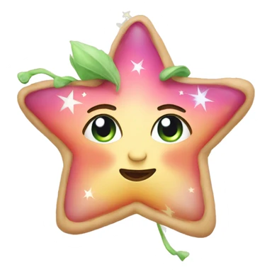 Star shape fairy sticker