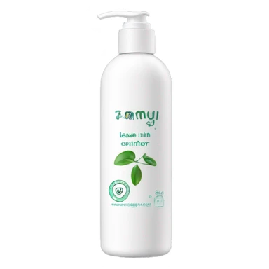 leave-in conditioner bottle with label sticker