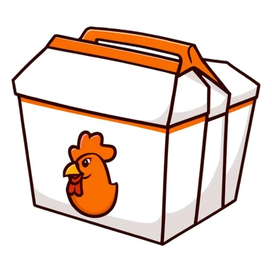 Popeyes 8-piece chicken box sticker