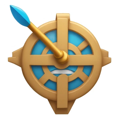 un rond avec une fleche directionelle qui accelere sticker