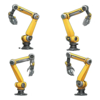 Industrial Robotics arms sticker