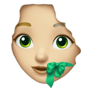 Une fille blonde au yeux vert bleus et chveux bouclés sticker