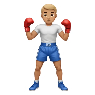 guy workout boxing full body shirt on  sticker