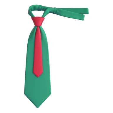 green scouts tie, with a knot sticker