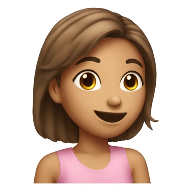 happy kissing girl tilted head sticker