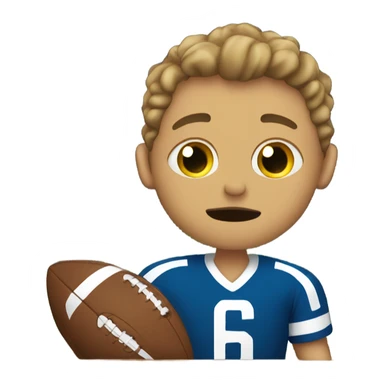 Me watching a football game sticker