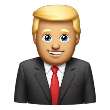 Trump avec gâteau d anniversaire  sticker