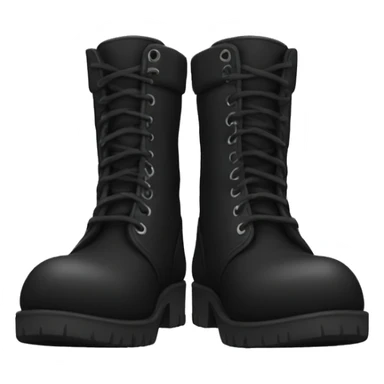 Black boots sticker