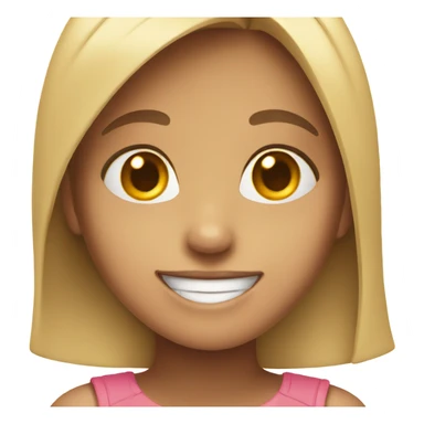 Girl smiling in love sticker