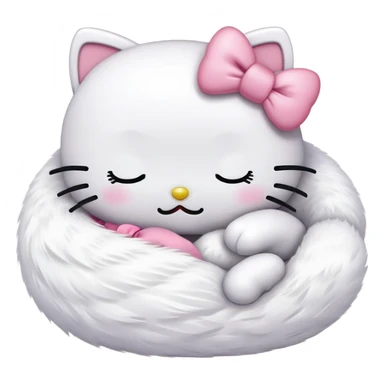 Hello kitty sleeping  sticker