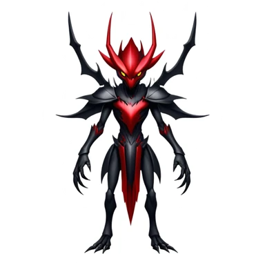 Shiny Gothic Badass Edgy Exotic Bisharp-Darkrai-Scizor-Hybrid-Creature sticker