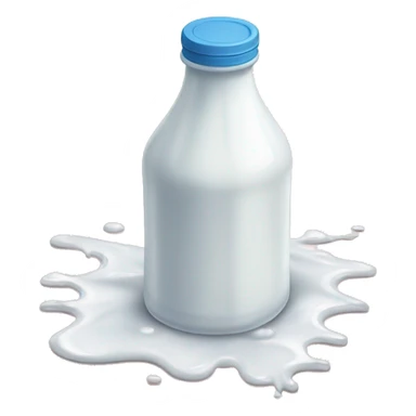 spilled milk bottle  sticker