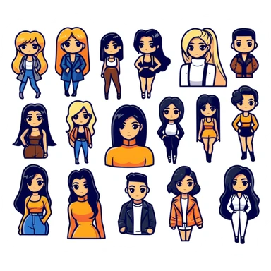 Leila Hormozi, Alex Hormozi, Josh King Madrid JetSet, Tefi Valenzuela, Ana Cheri, Valeria Orsini, Timiree, Kim Kardashian , Kylie Jenner, Narmin Assira, Jamie Maelani, Ashley Flores, Dan Fleyshman, DanielG, Shelby Sapp sticker
