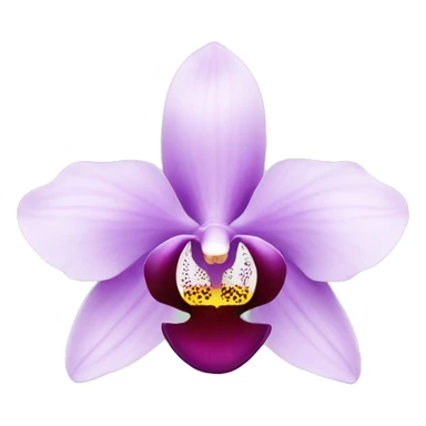orchid flower sticker