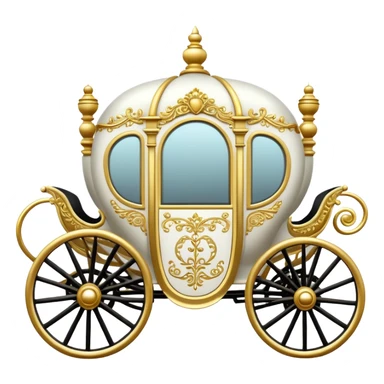 wedding carriage sticker