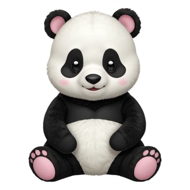 Winnie the Pooh in a panda outfit  sticker