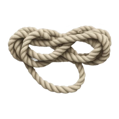 A looped rope with one end knotted in a way that tightens when pulled sticker