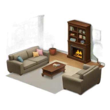 Suburban Living Room sticker