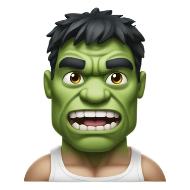Make the ibcredible hulk, but with the body of a pig  sticker