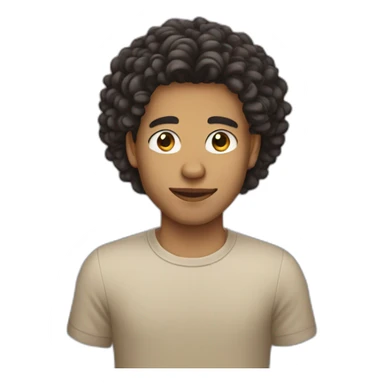 a lightskin guy with good hair sticker
