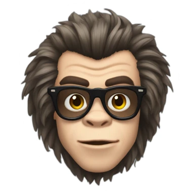 Harry styles as gorrila sticker